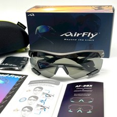 AIRFLY AF30X C4 日本專利無鼻墊設計 運動型眼鏡 鐵灰色
