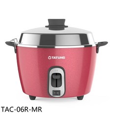 TATUNG 大同 TAC-06R-MR 電鍋，簡約設計，一鍵操作，不沾內鍋, 白色