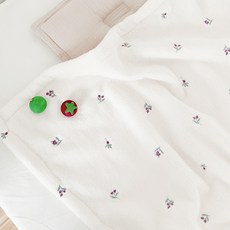 Ma lolotte 超細纖維刺繡嬰兒毛毯, Purple Berry