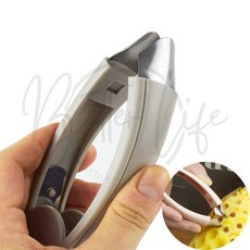 파인애플 껍질 제거기 딸기꼭지 제거 과일집게, 1개