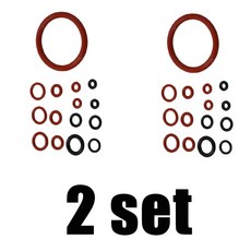 커피머신 위생관리용 스팀 노즐 123 세트 커피 O-링 씰 키트 머신 추출 브루어 물 씰링 링 브루잉 그룹 스파우트 커넥터 실리콘, 2)2 Set