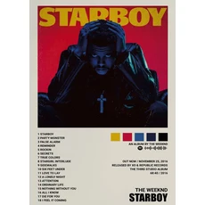 음악 앨범 스타 주말 힙합 포스터 인쇄 캔버스 회화 가수 벽 예술 그림 거실 홈 장식 선물, 30X42cm Unframed, 04 DM8-9