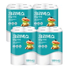 크리넥스 키친타월 120매 4롤x4팩 16롤 대용량, 16개