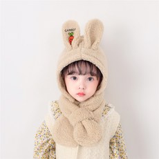 WeatherFairy Baby Winter Hat 圍巾套組 Kwidal Wool Hat 烤栗色冬兔