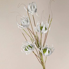 EVA5頭向日葵仿真花歐式PE花樣板房裝飾假花落地泡沫花干花藝仿真花永生花人造花乾燥花永不凋零拍照道具假花裝飾居家裝飾, S-3860 灰白