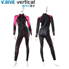 V.DIVE 威帶夫 Neobella 女生潛水防寒衣 F3mm-PBK L號