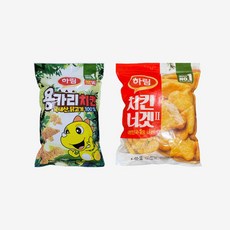 [하림] 용가리치킨 1kg 1개 + 치킨너겟2 1kg 1개