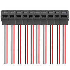 듀얼 USB 차량용 충전기 소켓 타입C 여성형 12V24V 전원 고속 충전 포트 아웃렛 어댑터 트럭 밴 RV용, 10pc tybe B