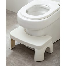 샵토피아 욕실 변기 발판 발 받침대, 1개, 화이트