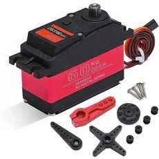 124610pcs DS5160 60KG 디지털 서보 8.4V 메탈 기어 180270360 고속 방수 15 로봇, A, 1 개 DS5160 360