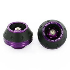 범용 오토바이 휠 보호 크래시 패드 오토바이 크래시 프로텍터 합금 모토크로스 낙하 프론트 포크 슬라이더 컵 2 개 4, Purple 1pairs