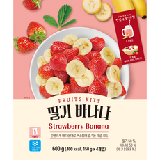 자연원 딸기바나나 냉동, 4개, 150g