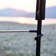 미니 다용도걸이 블랙 후크 캠핑용 램프거치대 랜턴