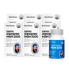 리얼닥터 관절연골케어 MSM 2000 126g, 120정, 6개