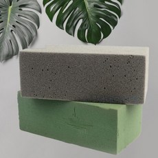 숍블리 꽃꽂이 스펀지 오아시스 폼 직사각화분꽃꽂이스폰지, 생화용, 1개