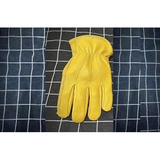 오토바이 방한 용품 양털 겨울 정품 가죽 장갑 레트로 모토크로스 빈티지 터치 스크린 라이딩 바이커, 16) Retro Yellow - XL