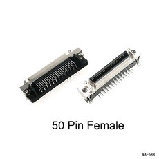 커넥터 핀 플러그 야스카와 델타 서보 모터 드라이브 제어, 색상: 6. 50Pin Female, 1개