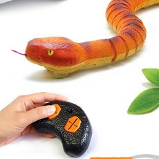 무선조종 RC 정글 파충류 아나콘다 무선RC RC작동완구, 1개, 색상 혼합