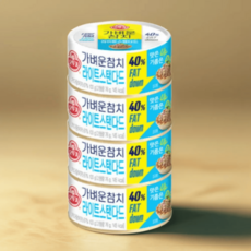 오뚜기 LIGHTJOY 가벼운참치 살코기 100g 담백한, 4개