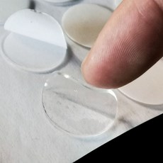 아크릴 테이프 강력 원형 양면 투명 스티커 대용량, 1개, 1.5cmX60p