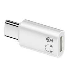 전화 Lightn to USB C 컨버터 15 헤드폰 음악 어댑터 안정적인 연결을 위한 홈 Type 데이터, 01 화이트