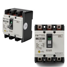 TS 태성전기산업 40A 3P MCCB 산업용 배선차단기 전기실 배전반 가설, 1개