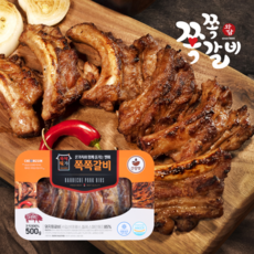 살고기 많은 [육식미가 쪽쪽갈비 간장맛] 양념등갈비 양념쪽갈비 캠핑고기 홈파티 캠핑요리 30년전통의맛 집들이선물 보관편한진공포장 야외요리 피크닉 캠핑요리, 1개, 500g