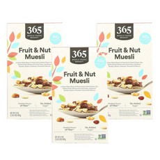 365 홀푸드마켓 무가당 프룻 & 넛 뮤즐리 482g, 3개