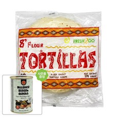 선인 냉동 프레쉬투고 시그니처 플라워 또르띠아 밀또띠아 8인치 576g [사은품 증정], 579g, 1개