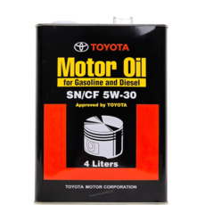 TOYOTA 豐田 5W30 機油 API SN 4公升 日本原裝 汽油車適用 品質保證, 1個, 4L