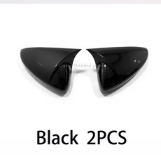 마쯔다 차량용 카본 파이버 사이드미러 보호 커버 방수 스크래치 방지 개조, 1개, 2. Black 2PCS