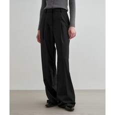 MONGDOL 원턱 와이드 슬랙스 블랙 MDPT025BLACK