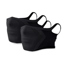 Starleaf FOUR SEASON運動面罩 2入, 黑S