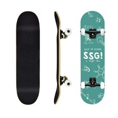 스케이트 보드 입문자 짧은 연습용 초보자 숏, W