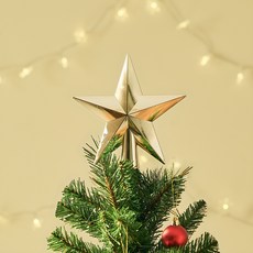 크리스마스 스타 토퍼 트리장식, 실버, 25cm, 1개