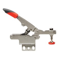 ARMOR TOOL 자동 조절 토글 클램프 - 로우 프로파일 수평 작업대 클램프 수평 베이스 플레이트 및 317.5kg(700파운드) 고정 용량 - STC-HH50, 수직 베이스, Medium Profile