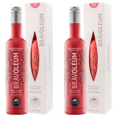 BRAVOLEUM 皮誇爾生態特級初榨橄欖油, 500ml, 2個