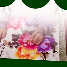 서예 붓글씨 화선지 한지종이롤 한지노트, 골드