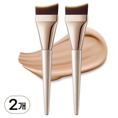 클라엘 결자국제로 밀착 파운데이션 메이크업 브러쉬, 2개, 샴페인 골드