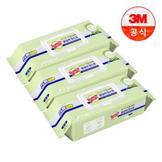 3M 미세먼지와 찌든 때를 한번에 베이직 물걸레청소포 더블액션 플러스 대형 30매, 3개