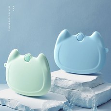 교정기 실리콘 보관함 인비절라인 케이스 치아, 옐로