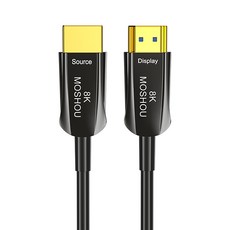 MOSHOU 魔獸 HDMI 光纖線 2.1 8K AOC 晶片 3米/10米/50米, 1個, 3米