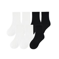 스탠다드 키즈 STANDARD KIDS 라이트웨이트 미들 삭스 7팩 [화이트/블랙] MEBSC0Z41-77 685721