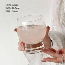 高級感透明啤酒杯女生家用創意輕奢冷飲喝水玻璃洋酒威士忌酒杯子, 1個, 胖胖杯【1只裝】