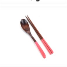 토탈셀링 옻칠 수저 1세트 대나무수저세트