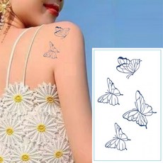 뷰티소품 나비 타투 스티커 4개입