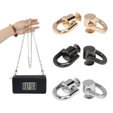 DIY 가방 고리 어깨 끈 스트랩 고정 걸이 2P DD-13245ssnn06012118_iiwfwf, 블랙