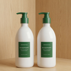 [비건라이프] 아로마티카 로즈마리 헤어 씨크닝 컨디셔너, 400ml, 2개