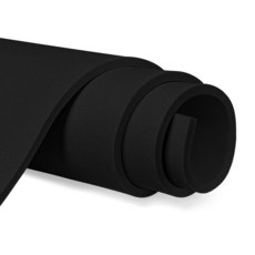 EVA 폼 롤 35.1cm x 99.1cm(13.8인치 x 39인치) 두께 6mm 블랙, EVA 폼 롤, 35.1cm x 99.1cm(13.8인