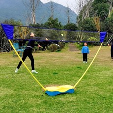 배드민턴라켓 휴대용 행사 베드민턴라켓 배드민턴폴대 탁구채 골프채세트, 1개
